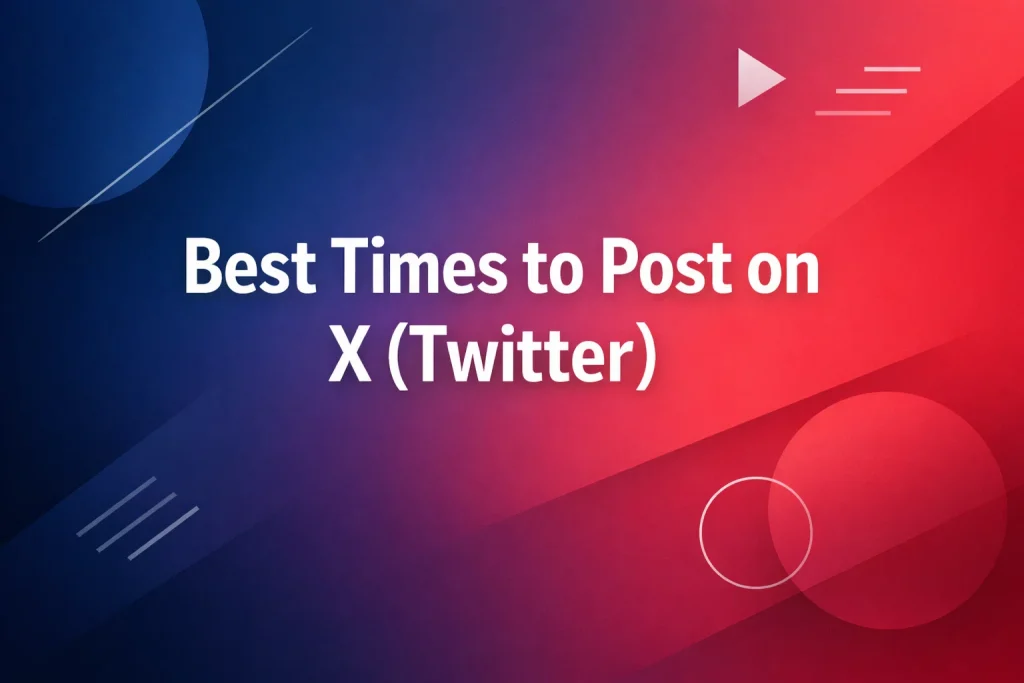 Times to post on X